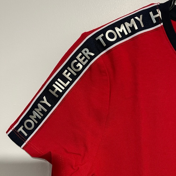 Tommy Hilfiger Red Dress with Black Trim - Picture 2 of 6